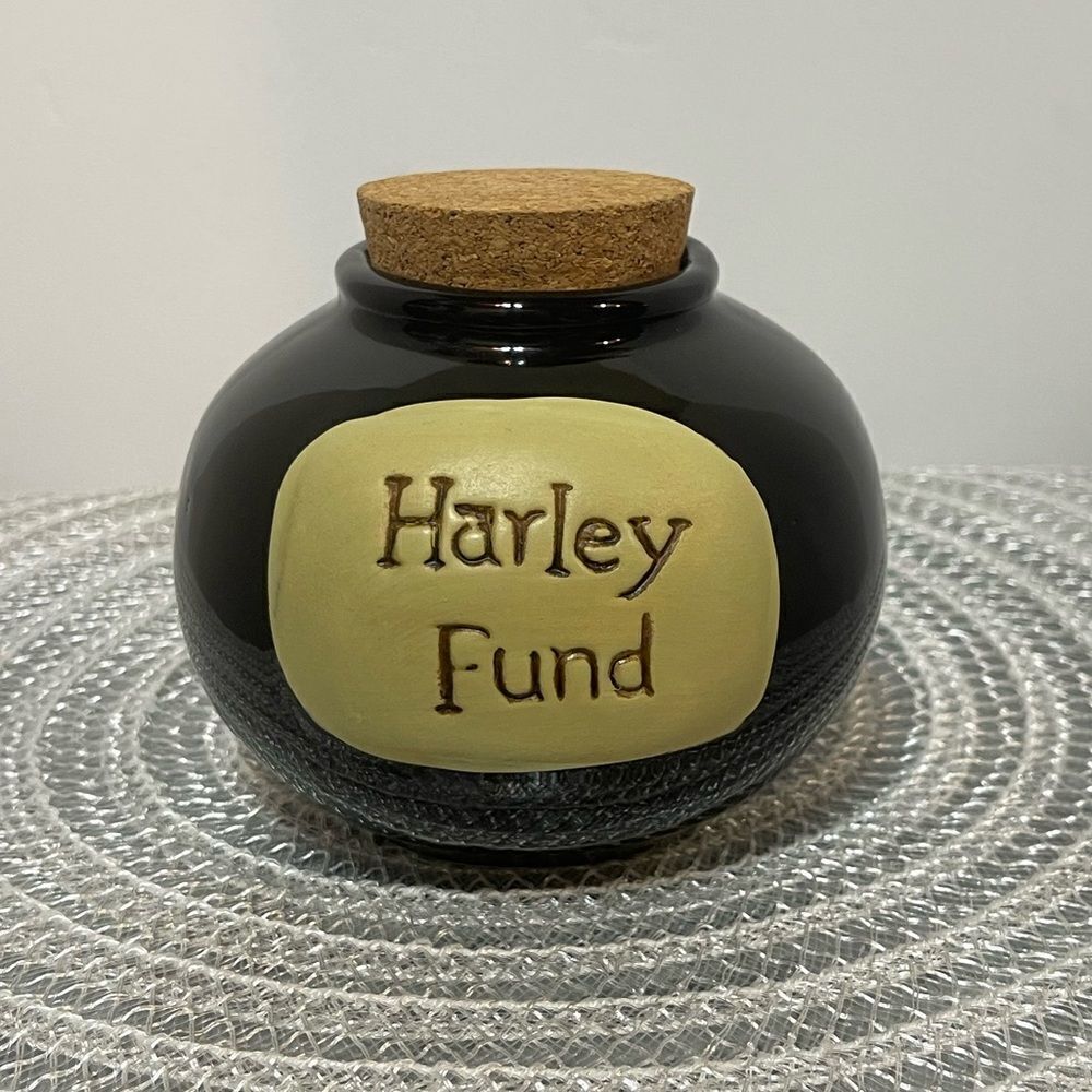 Harley Fund Jar with Removable Cork Stopper